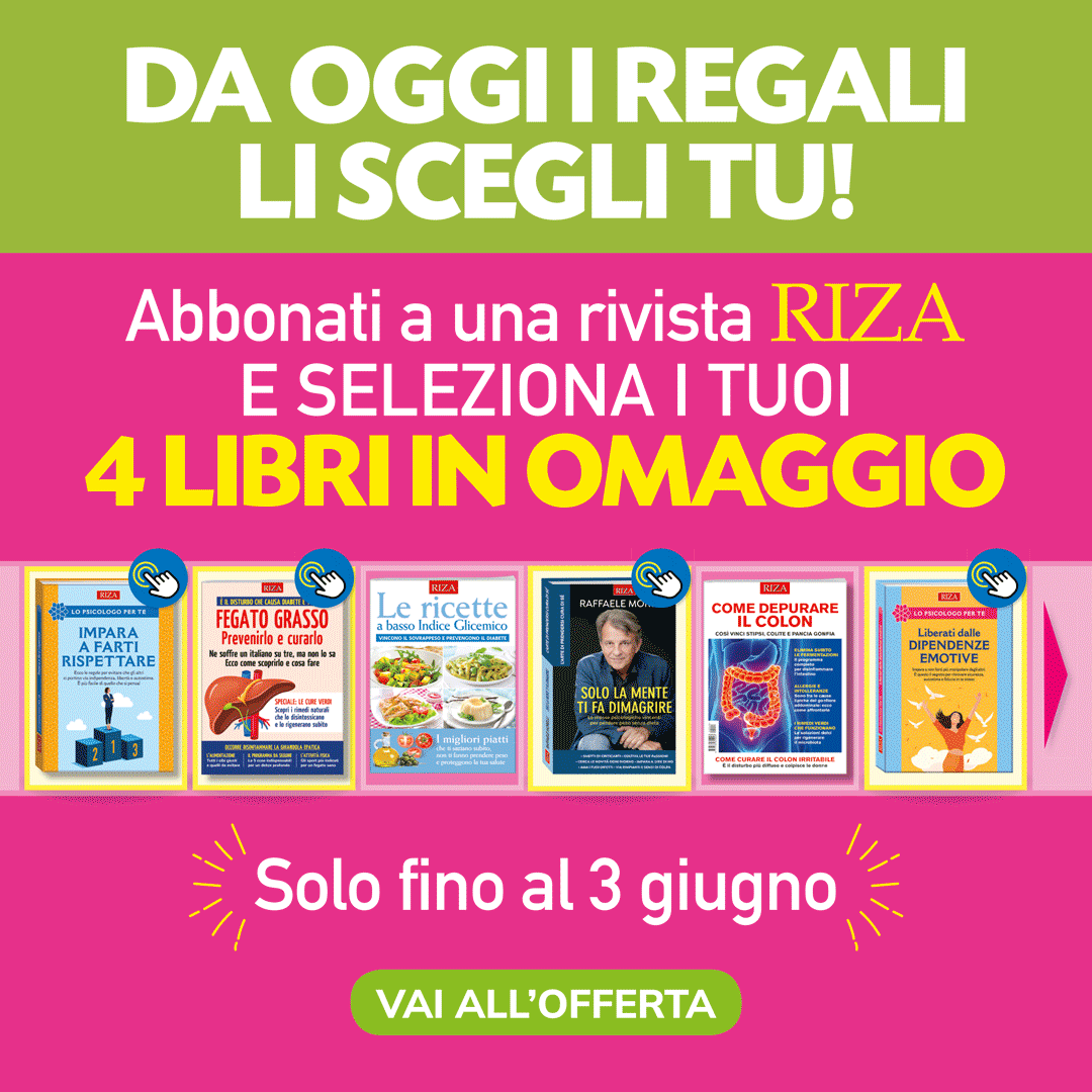 Offerta esclusiva – Abbonati a RIZA e scegli 4 libri in regalo