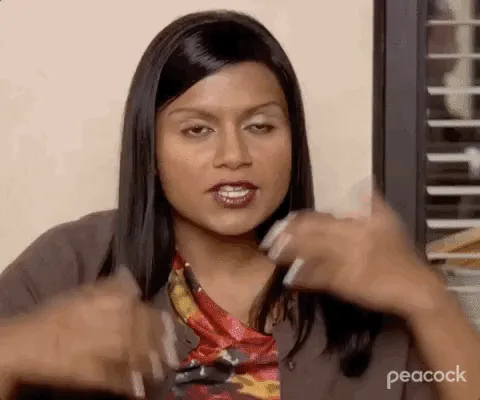 Mindy Kaling in The Office saying, "Just tell me what I'm supposed to do."