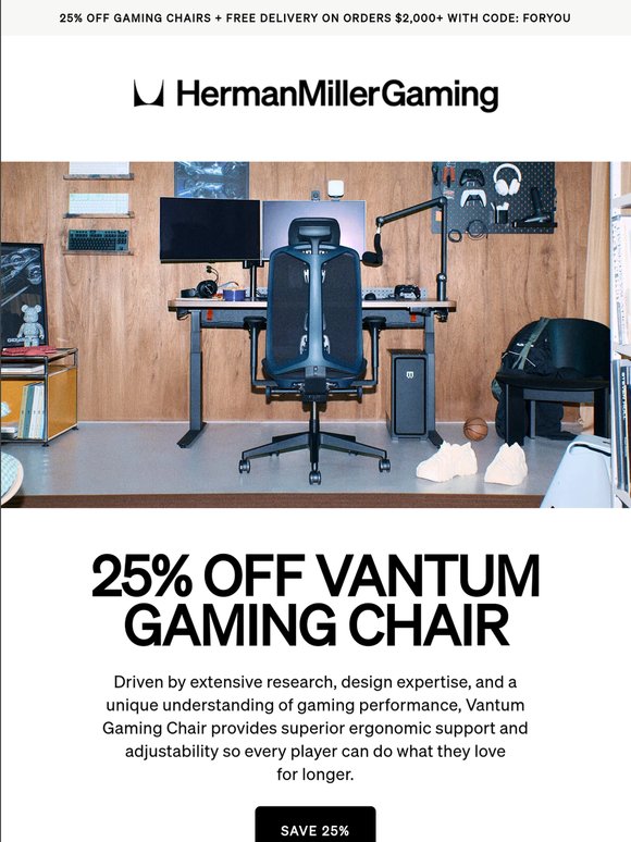 25% off Vantum Gaming Chair