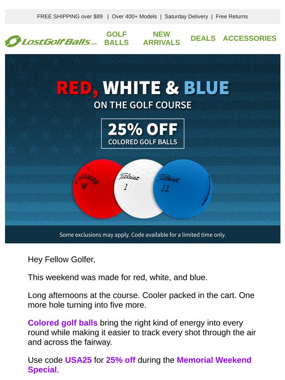 Red, White & Golf.