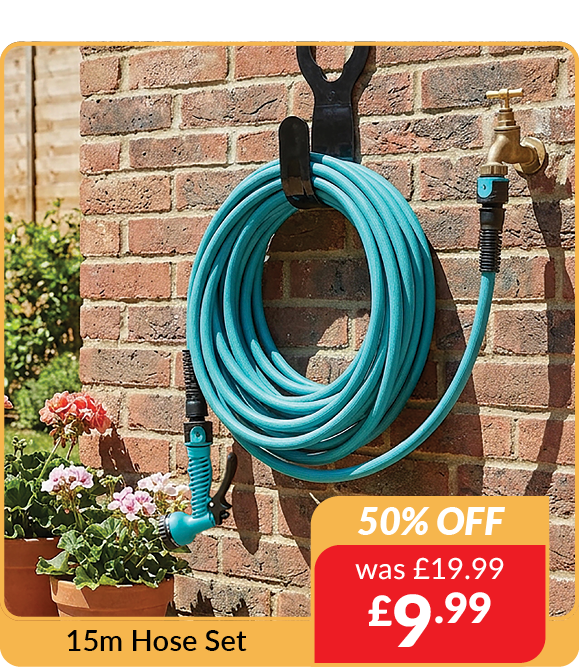 15m hose set/ 50% off - was £19.99 now £9.99