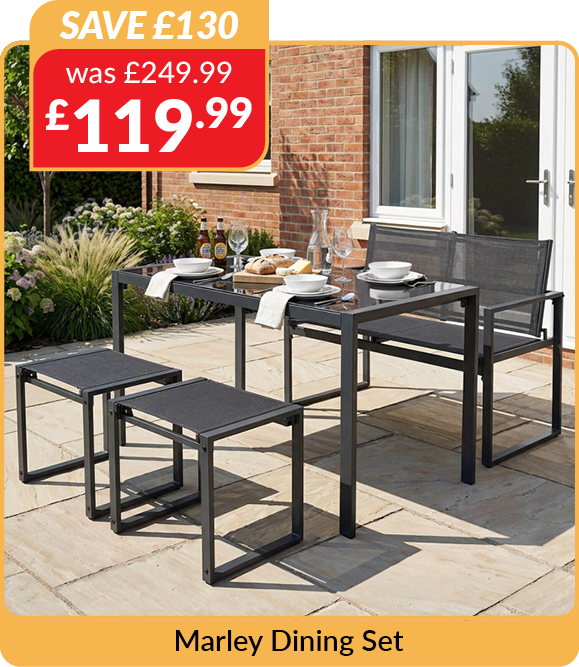 Marley Dining Set. Save £130. Was £249.99 now £119.99