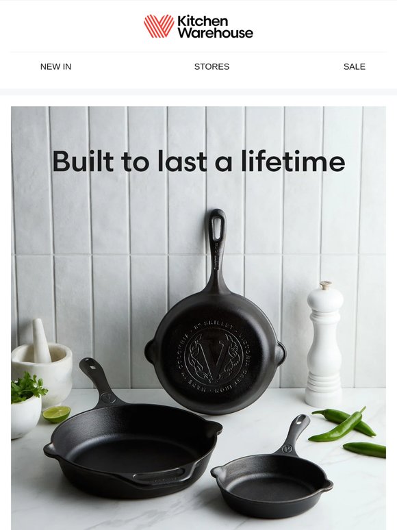 Seasoned cast iron: 40% off RRP Victoria