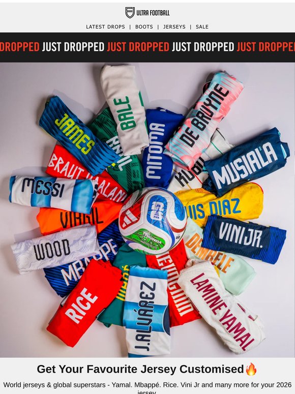 Get your World Cup Jerseys Customised🏆
