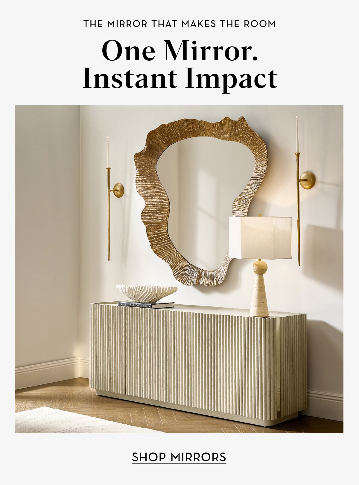Shop mirrors, up to 50% off