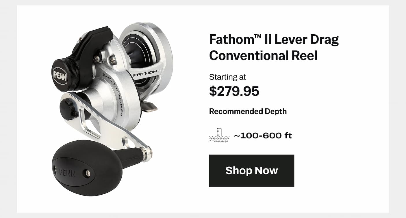 Fathom II Lever Drag Conventional Reel