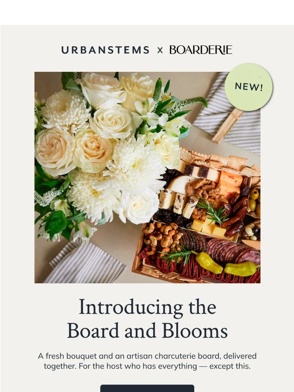New! Flowers, charcuterie, and a long weekend