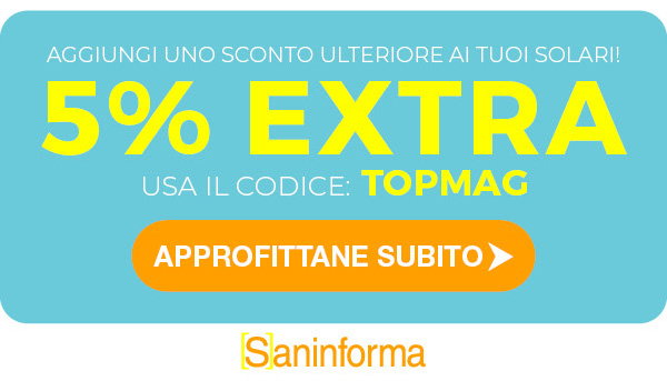 Codice TOPMAG: -5% Extra sui prodotti selezionati