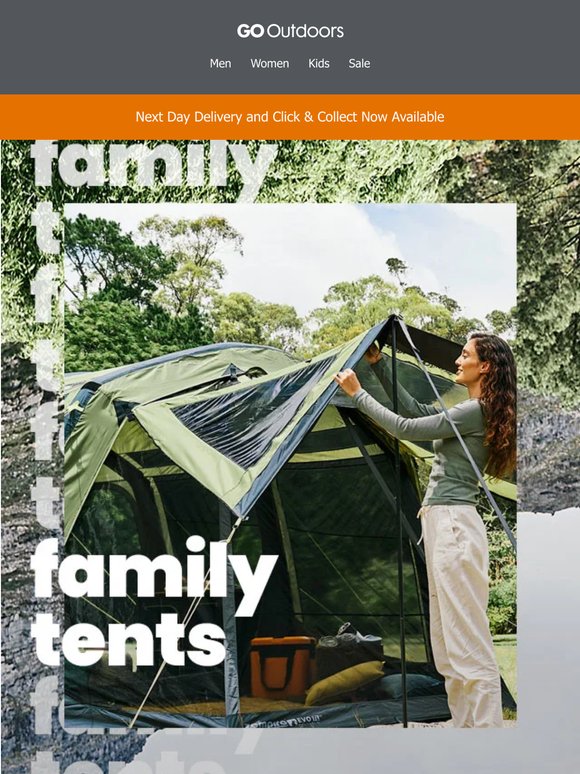 Family Tents ready for Bank Holiday Getaways