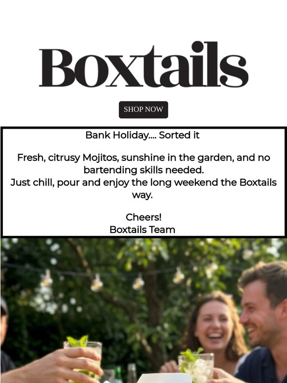 Celebrate the Bank Holiday with Boxtails!