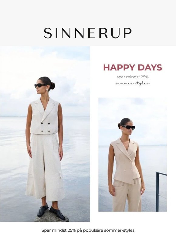 Happy Days - spar mindst 25% på sommer styles ✨