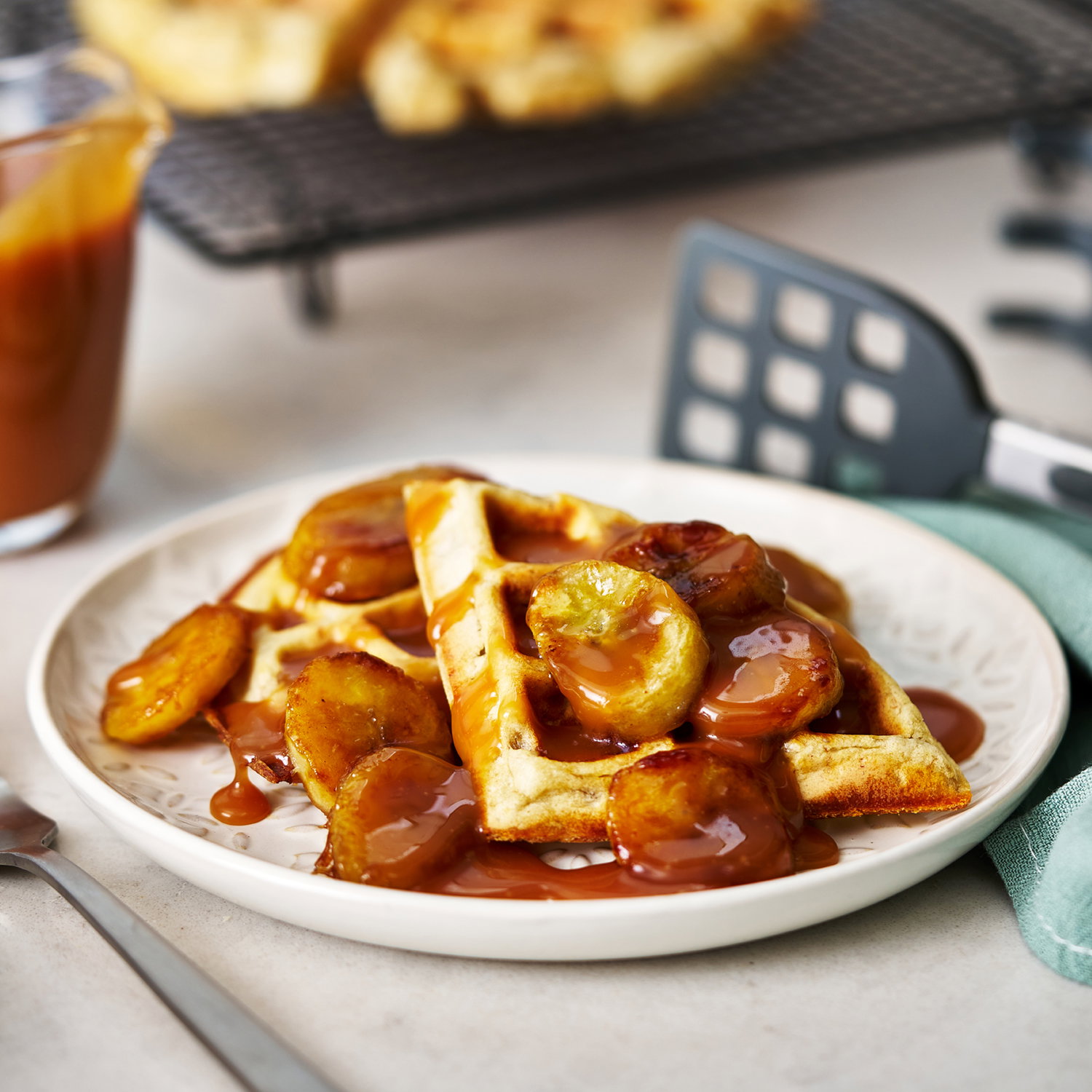 Banoffee Belgain Waffles