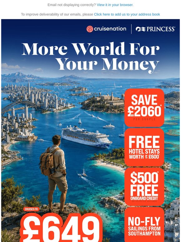 🌏 Save Up To £2140 Per Couple. More World For Your Money