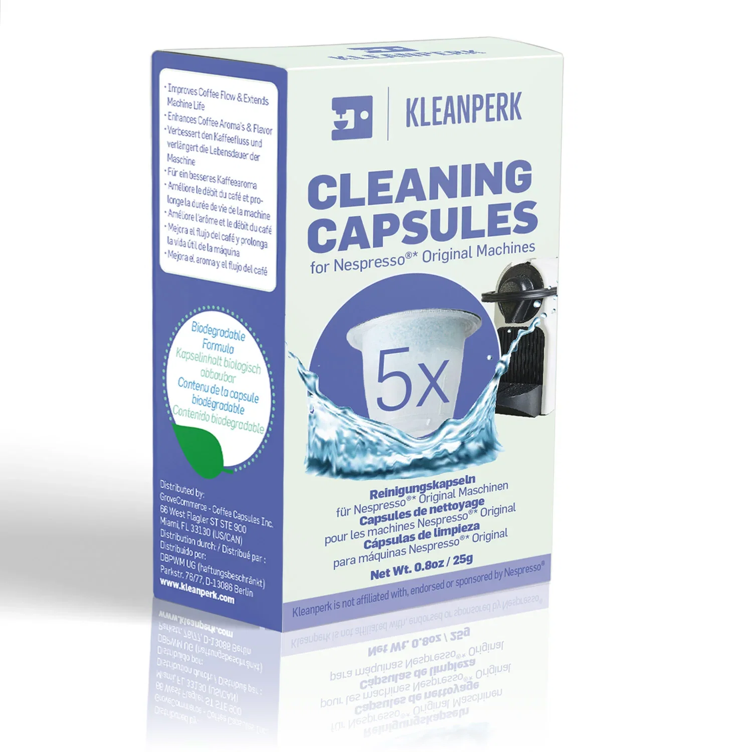 Image of KleanPerk Cleaning Pods For Nespresso Original Machines - 5 ct