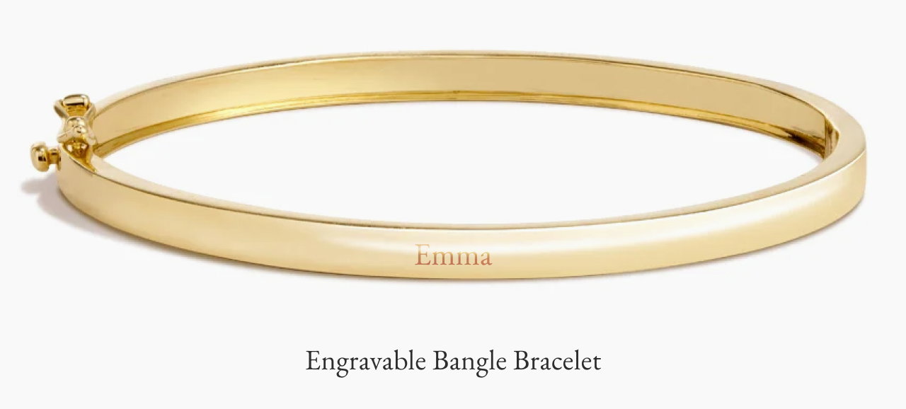 Engravable Bangle Bracelet