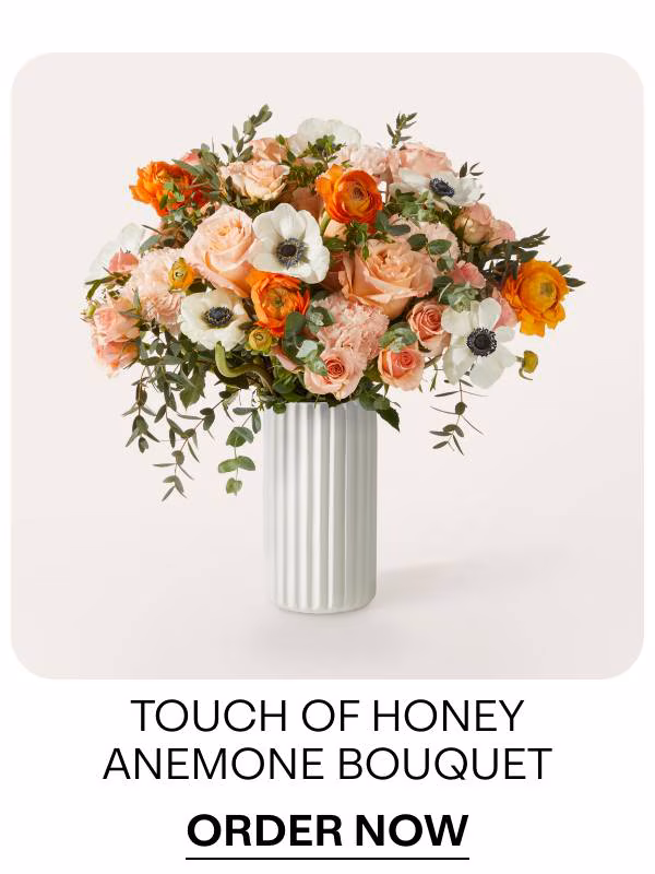Touch of Honey Anemone Bouquet - Order Now »