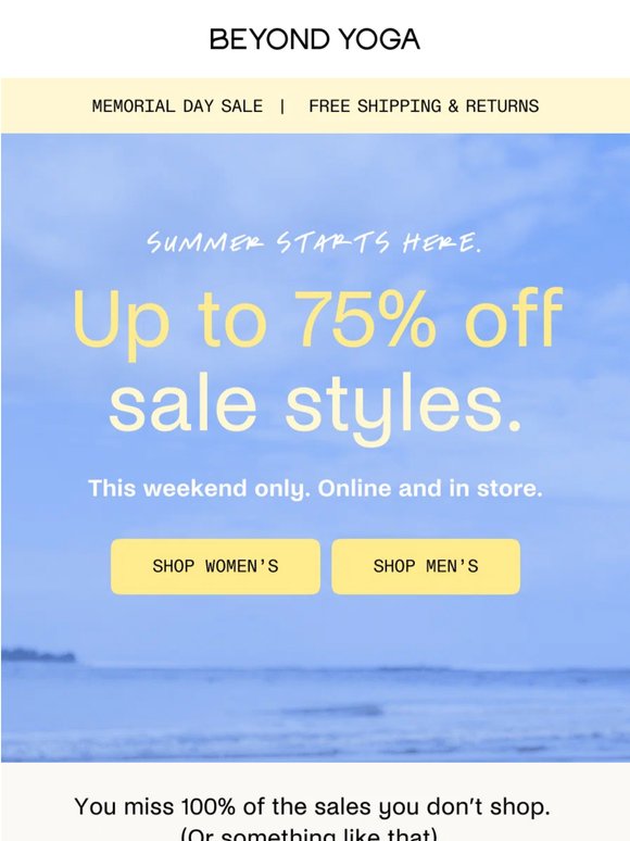 Summer Starts Here: Up to 75% Off All Sale
