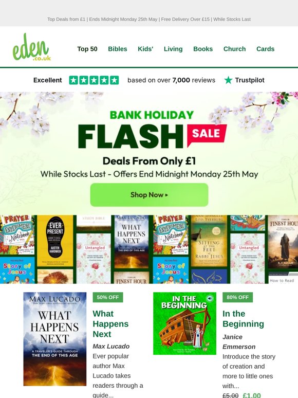 ⏰ Early Access Starts Now! Bank Holiday Flash Sale - While Stocks Last