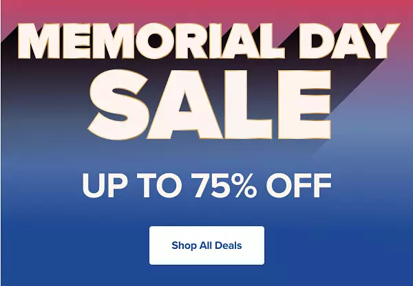 One day sale. Up to 75% off. Shop all deals.
