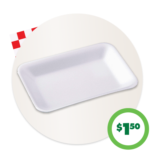 $1.50 Foam Trays, 30-ct.