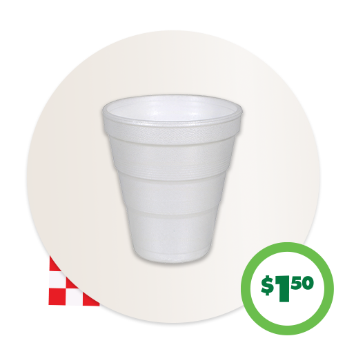 $1.50 Foam Cups, 45-ct.