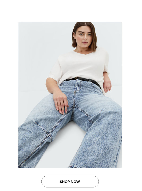 Shop Harley Fit Brooke Barrel Leg Jean