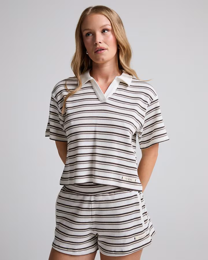 Forena Womens Pinella Crop Rugby Polo