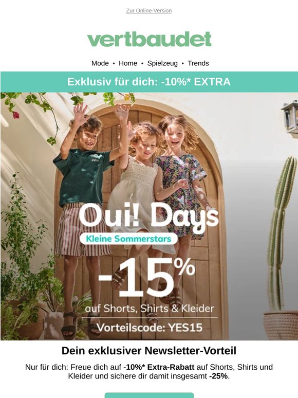 -25% auf deinen Sommer-Style 👕