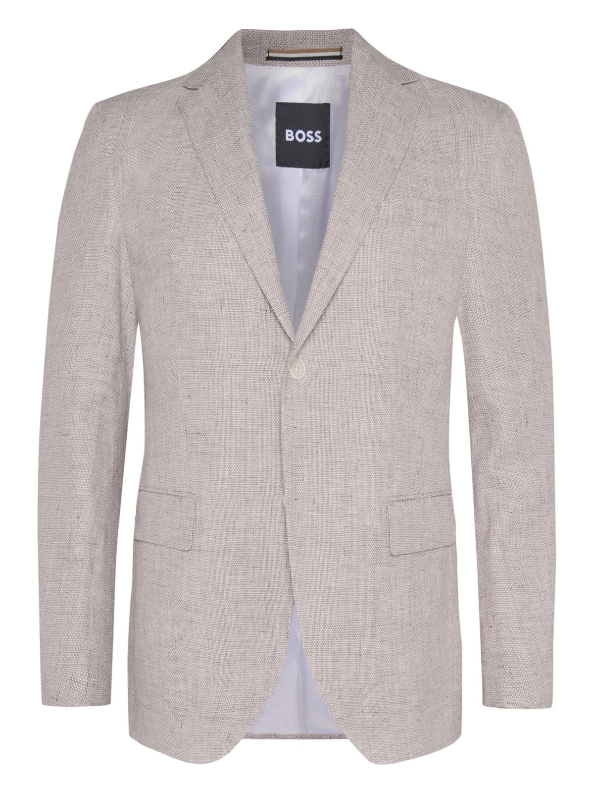 Structured blazer in a linen-cotton blend