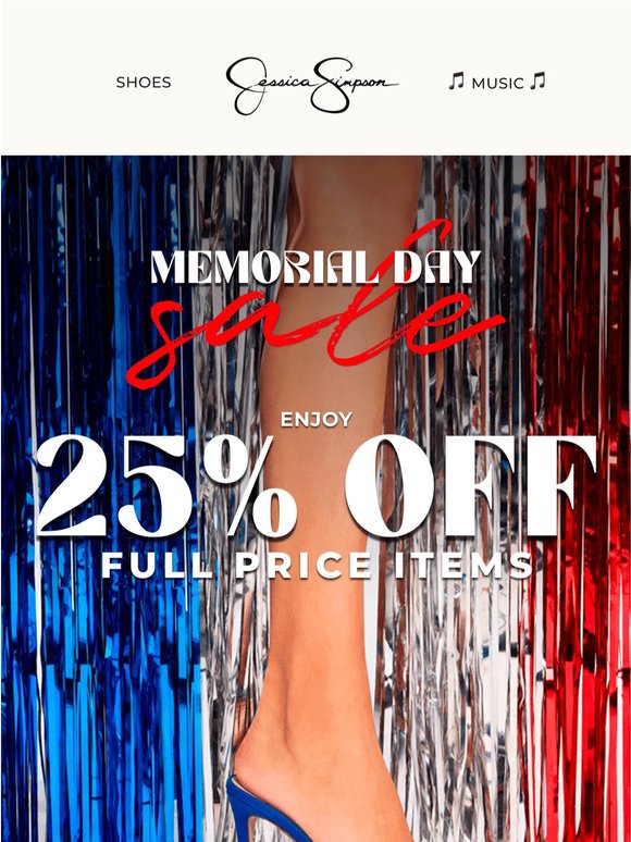 We Never Do 25% Off Full Price Styles ❤️🤍💙