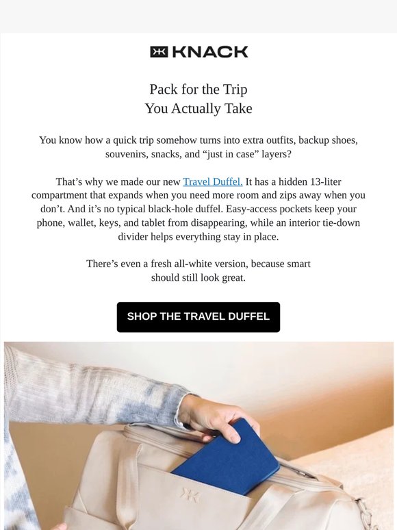 A Duffel With a Backup Plan