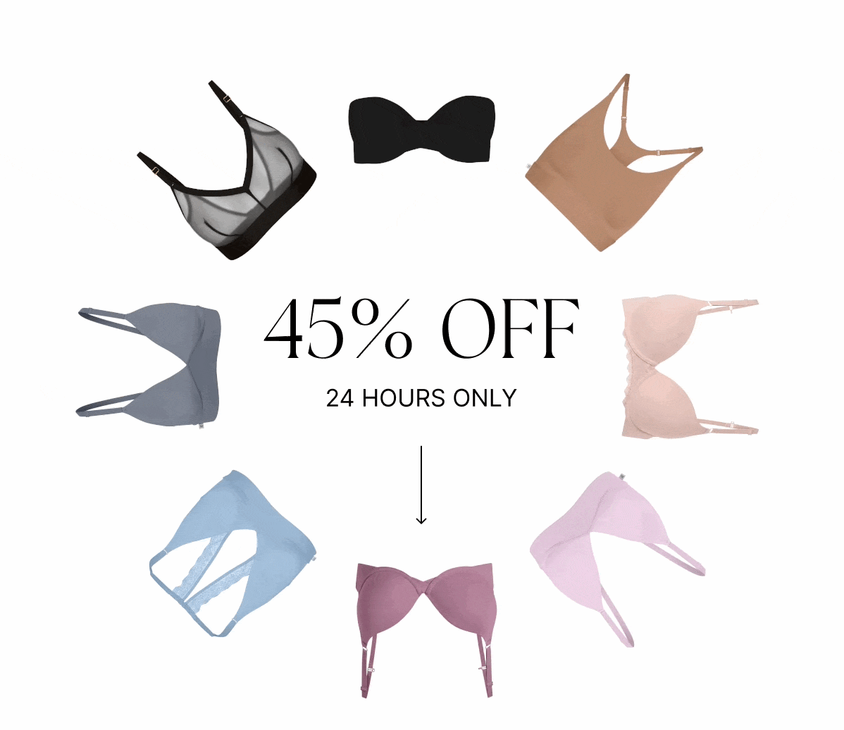 45% off. 24 hours only.