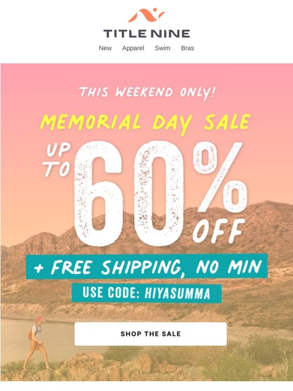 UP TO 60% OFF! Memorial Day Sale starts now 😎