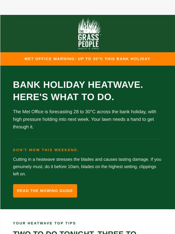 Bank holiday heatwave. Here's what to do.