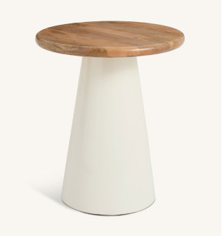 Habitat Collins Side Table - White and Oak