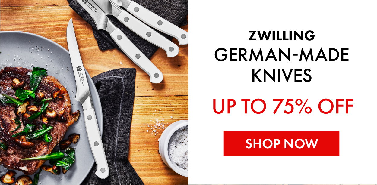 ZWILLING German-made knives up to 75% off
