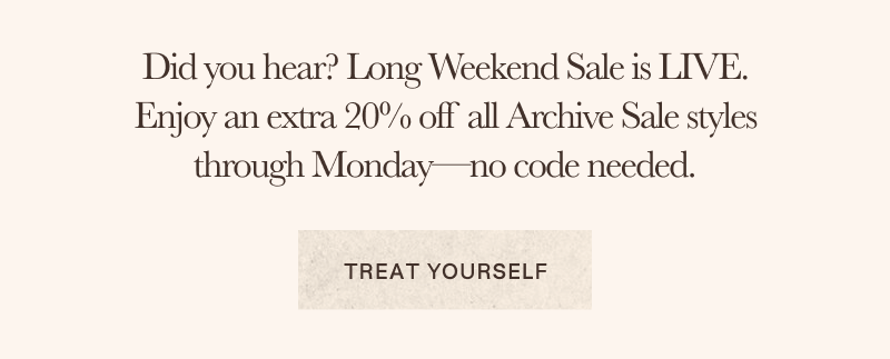 Long Weekend Sale
