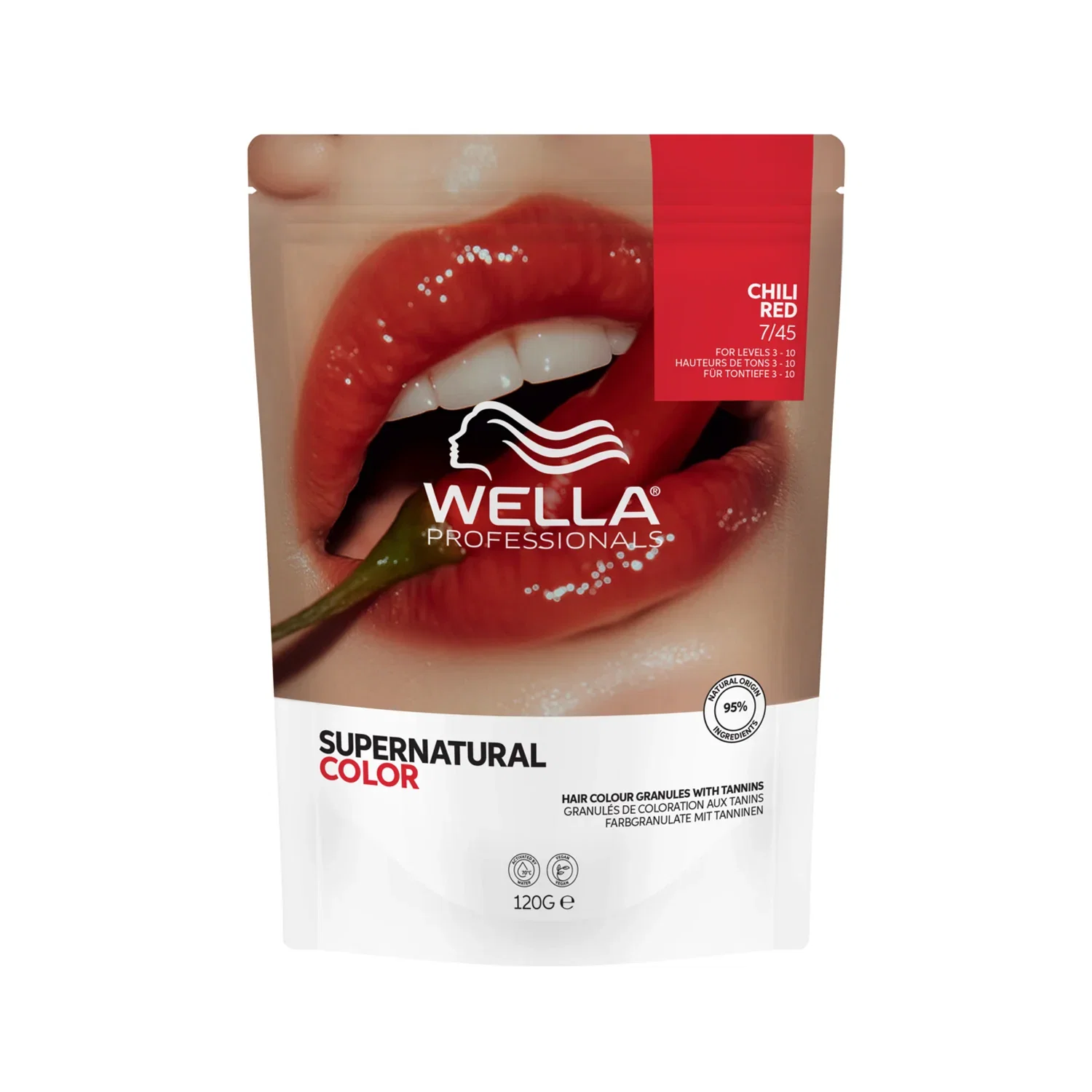 Image of Wella professional supernatural color chili red 7/45
