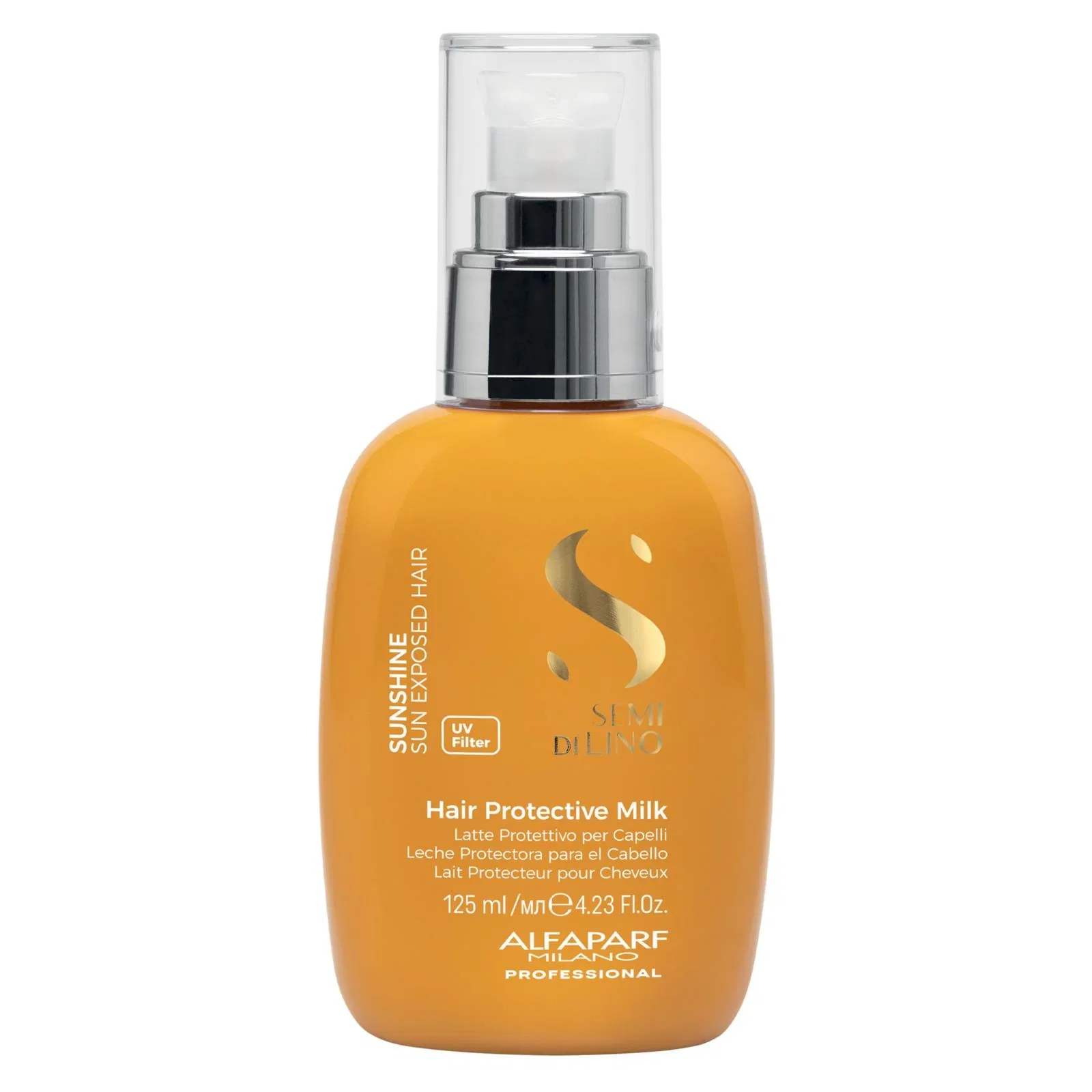 Image of Alfaparf semi di lino sunshine hair protective milk - latte idratante per capelli esposti al sole