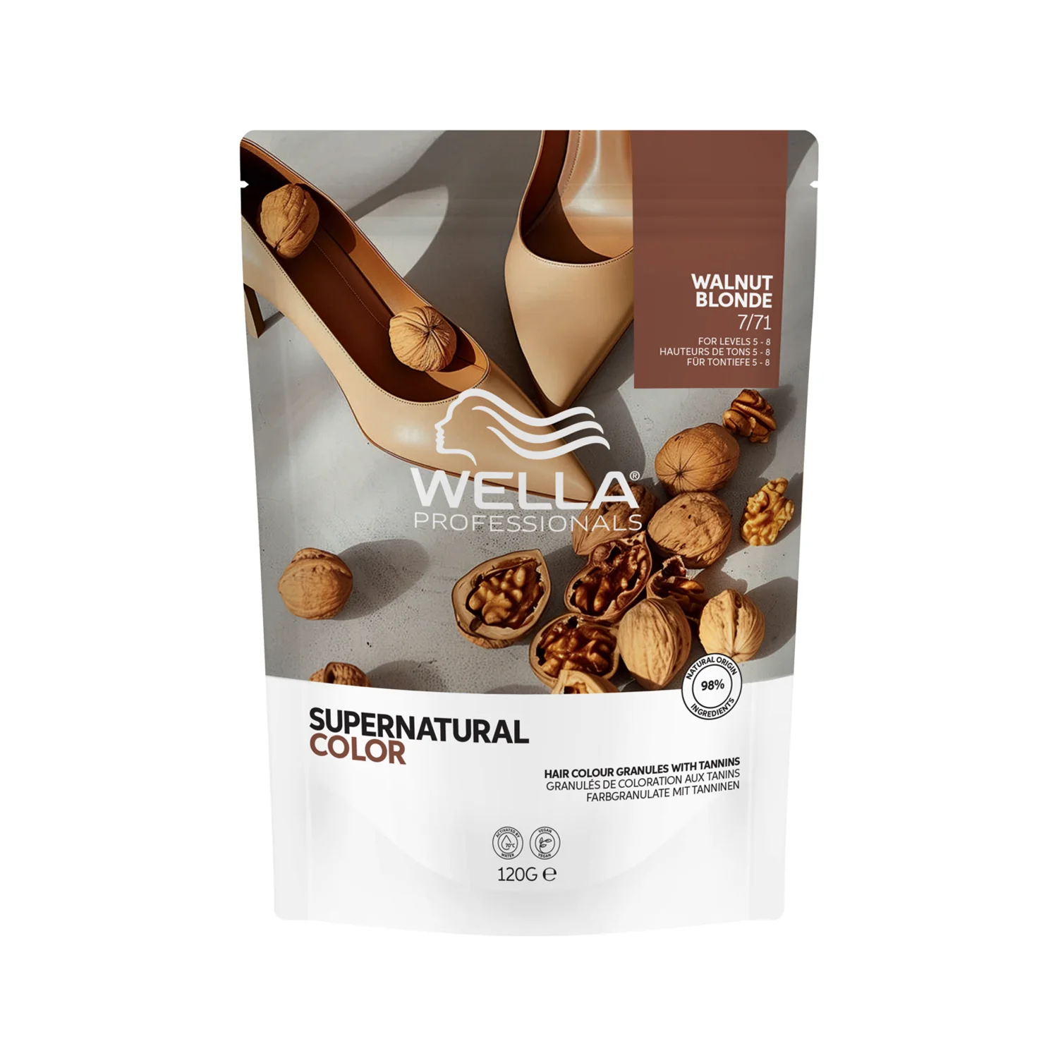 Image of Wella professional supernatural color walnut blonde 7/71