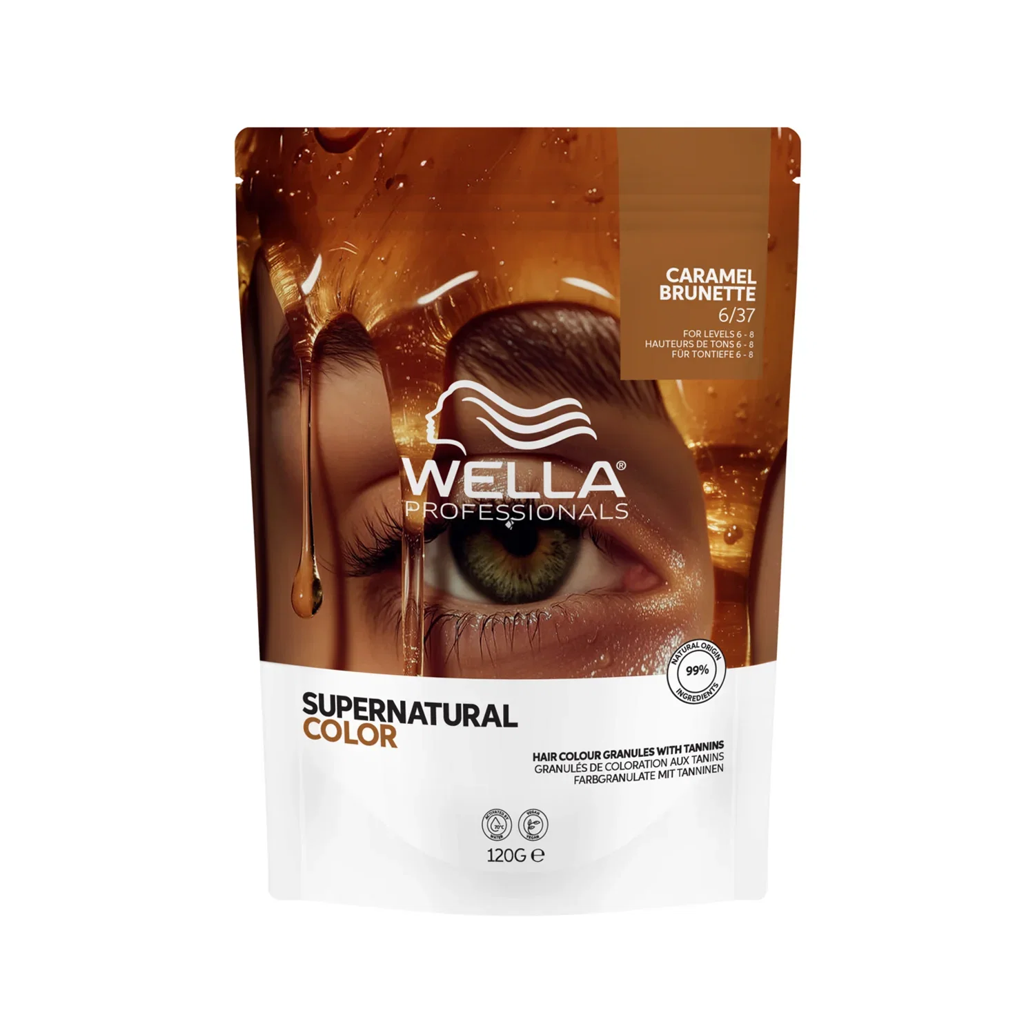 Image of Wella professional supernatural color caramel brunette 6/73