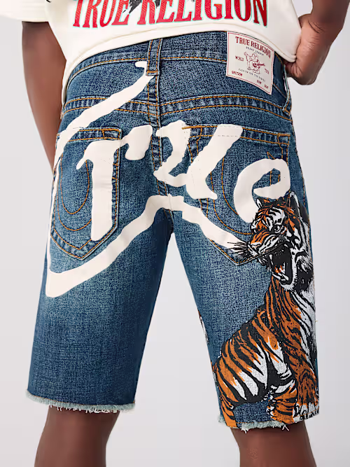 SHOP RICKY BIG T FRAYED HEM SHORT