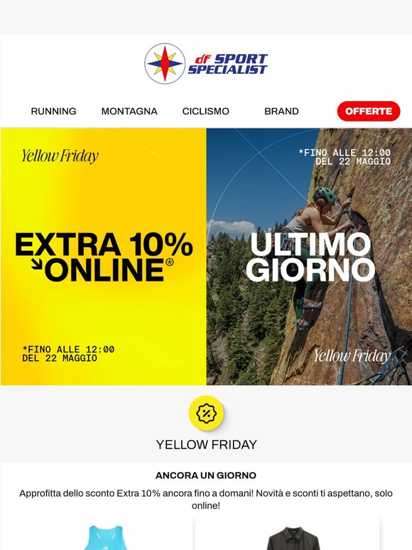 Ultimo giorno 📢 Extra 10% Online