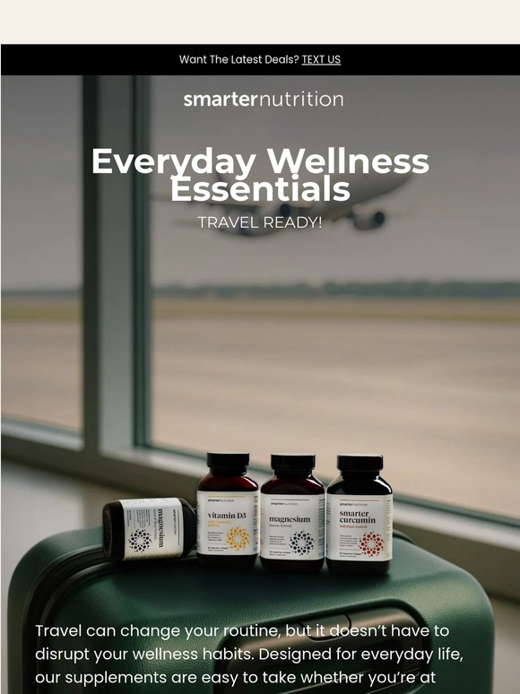Take your wellness routine with you ✈️