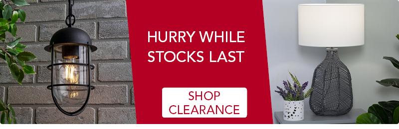 Hurry while stocks last. Shop clearance.