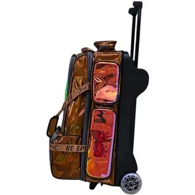 Image of Epic 3 Ball Triple Superior Deluxe Chocolate Holo Bowling Bag