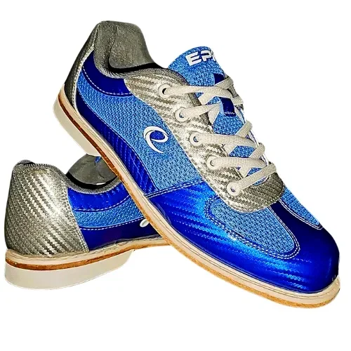 Image of Epic Denny Carbon Blue Silver Rental Style Bowling Shoes