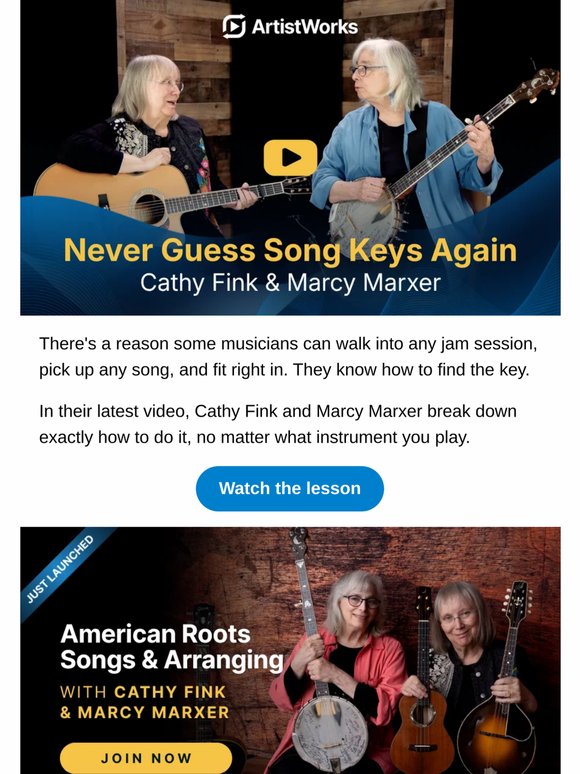 Cathy Fink & Marcy Marxer on the one skill that lets you play with anyone