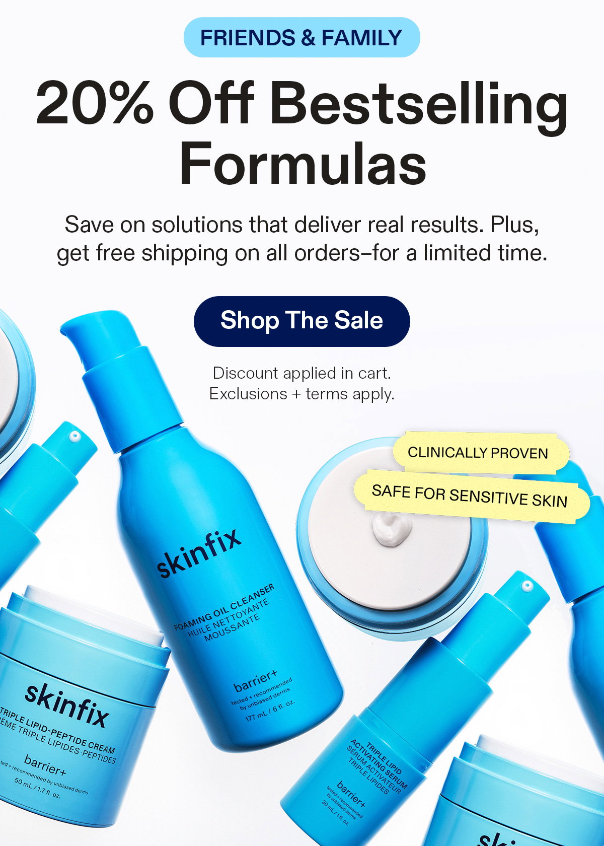 Friends and Family | 20% Off Bestselling Formulas | Shop The Sale