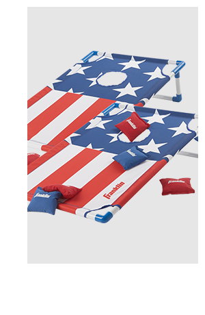 Shop Now! -Red, White, & Blue Cornhole